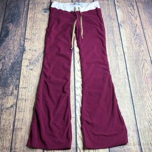 C. Bonz Women's Small Big Flare Bank Fleece Purple